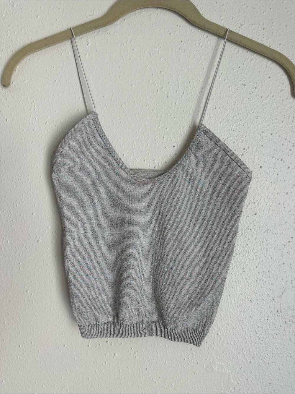 Free People Spaghetti Strap Lux Sparkle Camisole